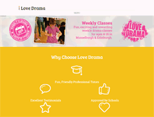 Tablet Screenshot of lovedrama.co.uk